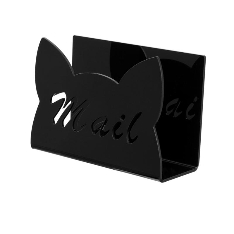 Transparent Acrylic Desktop Letter Organizer For Office Home Clear Paperworks Storage Rack for Folders Books Bill