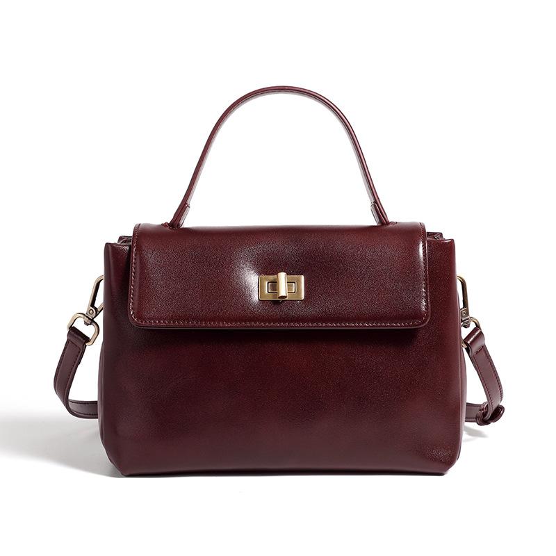 Genuine Leather Women's Crossbody Bag for Women  New Spring and Summer High Quality Shoulder Bag  Fashionable and Versatile Commuter Handbag