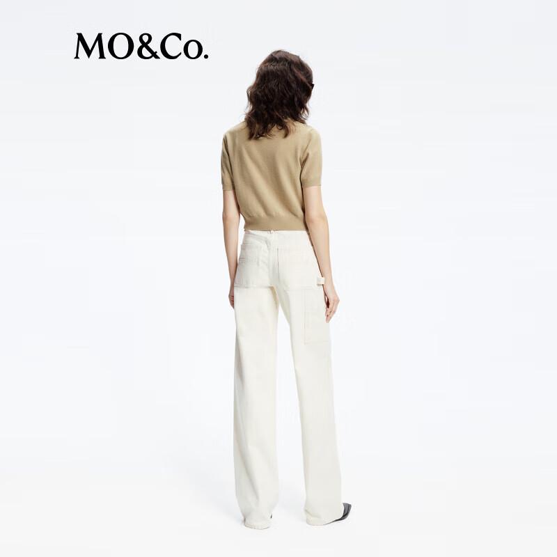 MO&Co. Embellished Wool Cashmere Knit Cardigan