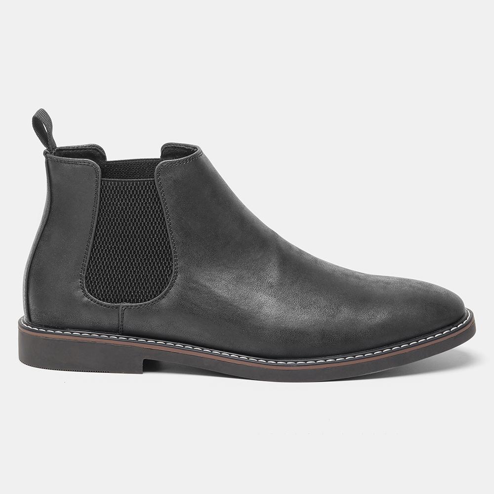 Chelsea Boots Men Brand 2026 Casual Comfortable Retro Fashion Boots Leather
