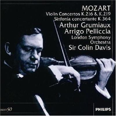CD GRUMIAUX ARTHUR MOZART DAVIS S  Mozart Violin Concerto No. 3 In G  PHCP21014  2000 Japan Classical Used