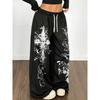 2026 Trendy Y2K Gothic Thorn Printed Pants Men's and Women's Running Pants Retro Rock Straight Pants Fashion Street Casual Pants