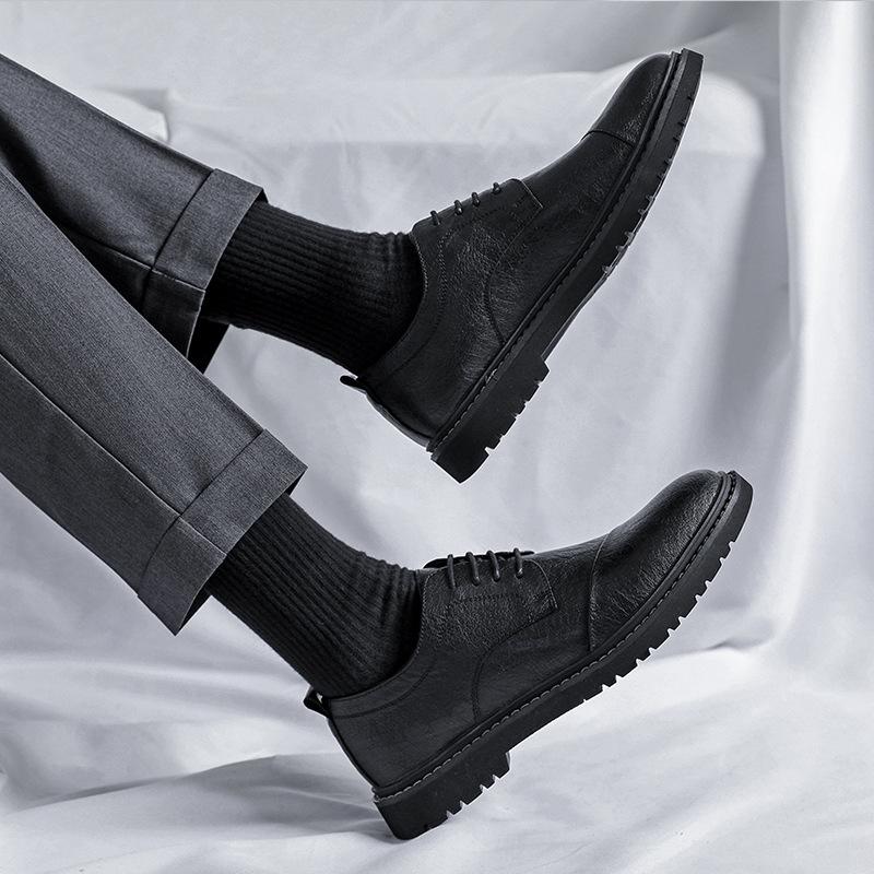 Lederschuhe Herren Business Casual Lederschuhe Kleid Mode Lederschuhe Koreanische Version Britischer Stil Trend Herrenschuhe 6312-R