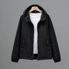 Spring and Autumn Thin Everyday Jacket Hooded Single Color Relaxed Fit Windbreaker Jacket