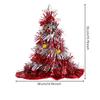 Christmas Tree Hat with Star Topper Festive Tinsel Whimsical for Holiday