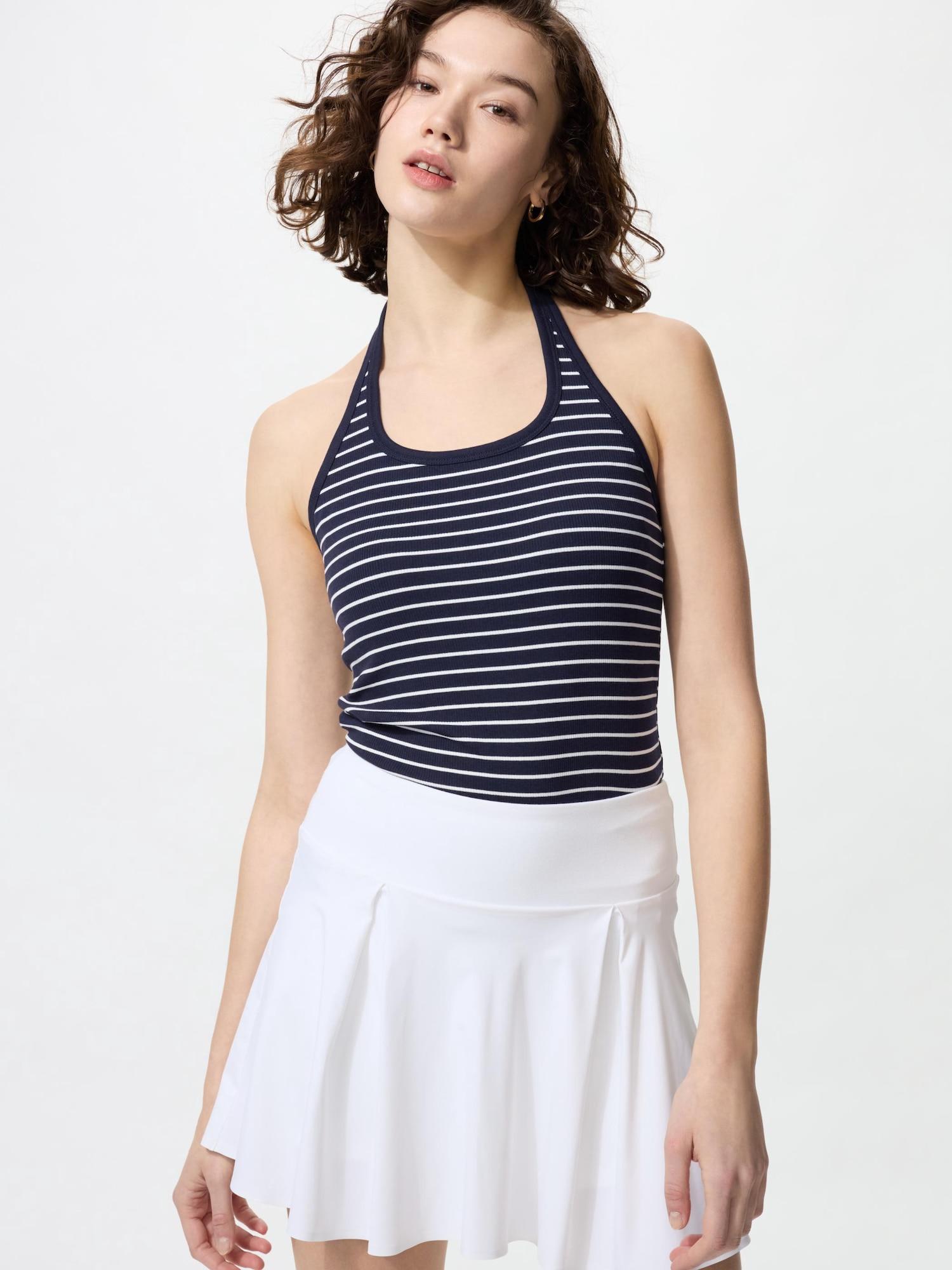 

Uniqlo Japan Open Back Halter Bra Top 69 NAVY/L