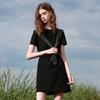 Sancai Women's A-Line Little Black Dress with Shawl