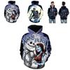 Nightmare Before Christmas Hoodie Pullover Sweatshirt Featuring Jack And Sally Design