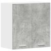 VidaXL Armoire murale cuisine gris béton 60x31x60 cm bois d'ingénierie, meuble mural de cuisine, armoire pour mur de 861228