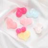 10pcs/lot Acrylic Jelly Colored Heart Shape Beads Bracelet Loose Beads For DIY Jewelry Making Necklace Craft Accessories