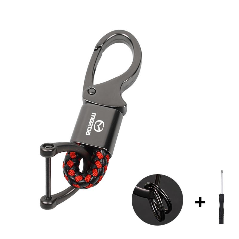 2025 Hot Car Logo Keychain Alloy Lanyard Keyring Accessories For Mazda 2 6 3 CX5 CX80 CX70 CX90 MX30 CX60 CX50 CX30 BT50 e-TPV C