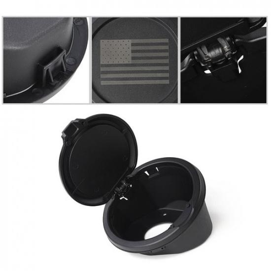 Fuel Filler Door Cover Gas Tank Cap For Jeep Wrangler JL & Unlimited 2018-2024