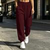 Women's Cotton Loose Fit Wide Leg Pants with Pockets for Casual Daily Wear