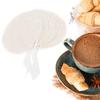 10 Hochdichte Runde Stofffilter für Siphon-Kaffeezubereiter, 10-teiliges Set