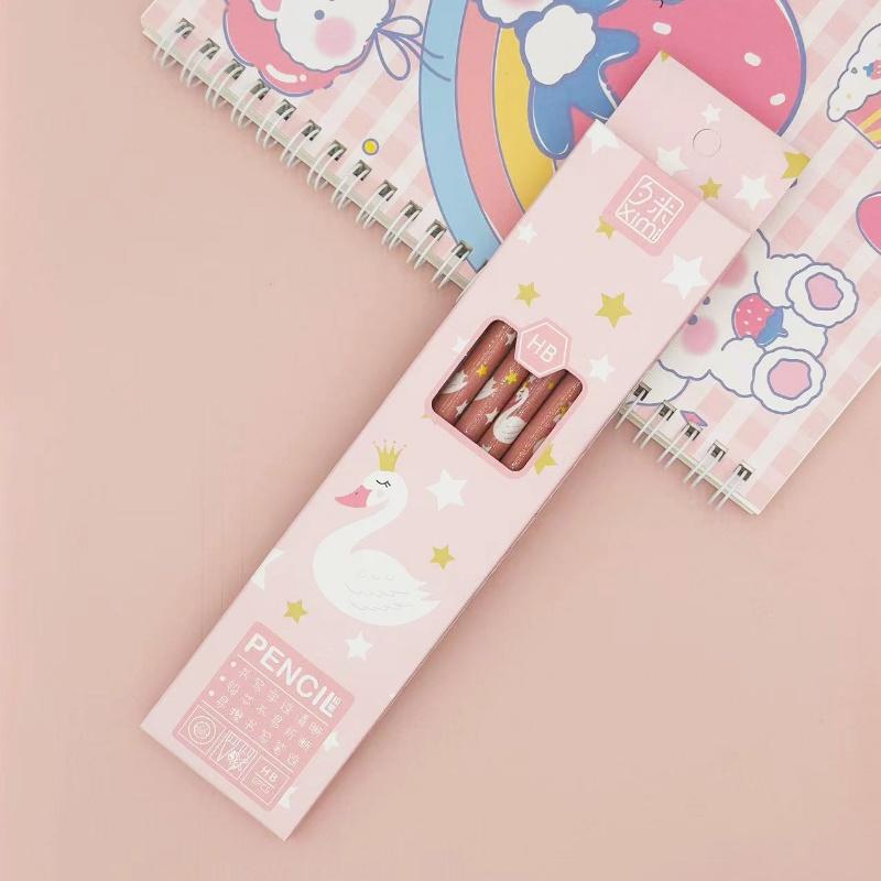 10pcs/set Cartoon Cute Animal Pencils HB Pencil Set Children's Drawing Pencils with Eraser
