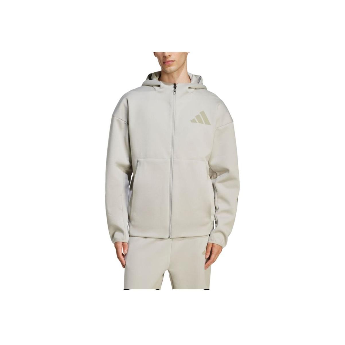 

New Adidas Z.N.E. Jackets Men s Ecru JW4720 L
