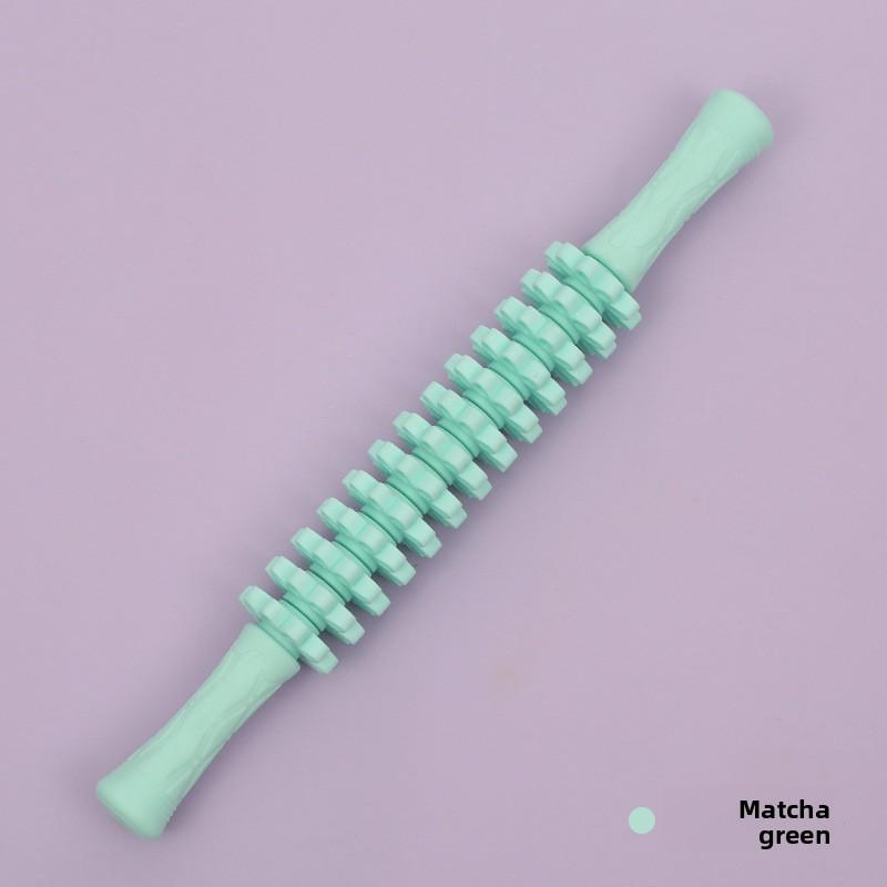 

New Able Petal Yoga Roller Massage Stick Relaxing Muscles Multifunctional Fitness Yoga Massage Stick зелений