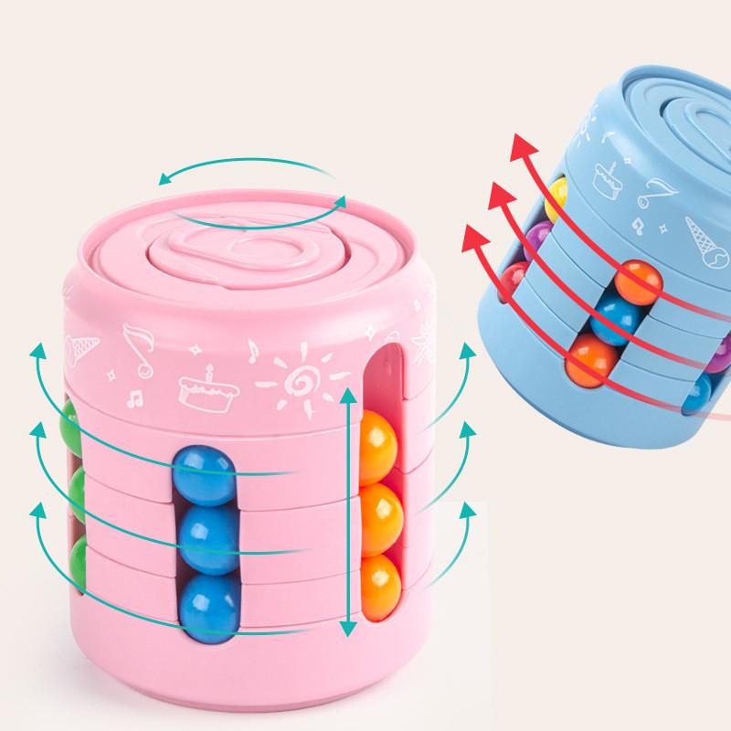 Gyro Zauberwürfel Spielzeug Puzzle Intelligenzentwicklung für Kinder Magic Bean Dekompressionsspielzeug