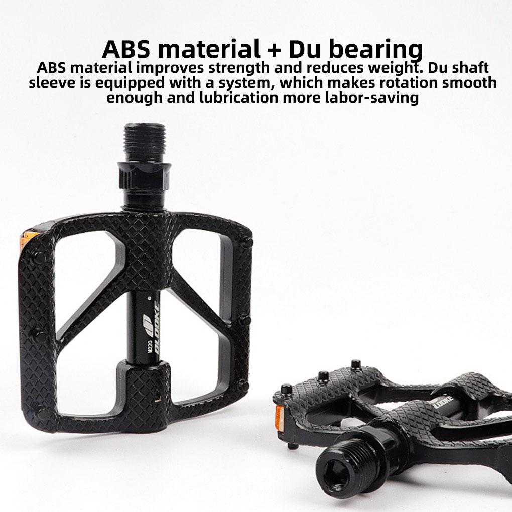 2 Pieces Bike Pedal Road Bicycles Bearing Anti-skid Pedals Waterproof Cycling Outdoor Replacement Part Reflective Riding