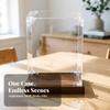 Acrylic Display Box with Wooden Base | Dustproof Preserving Enclosure,