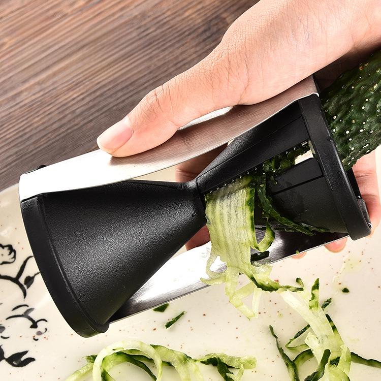 Fruit and Vegetable Tool Kitchen Multi-function Wire Cutter Creative Spiral Funnel Wire Cutter Rotary Vegetable Slicer