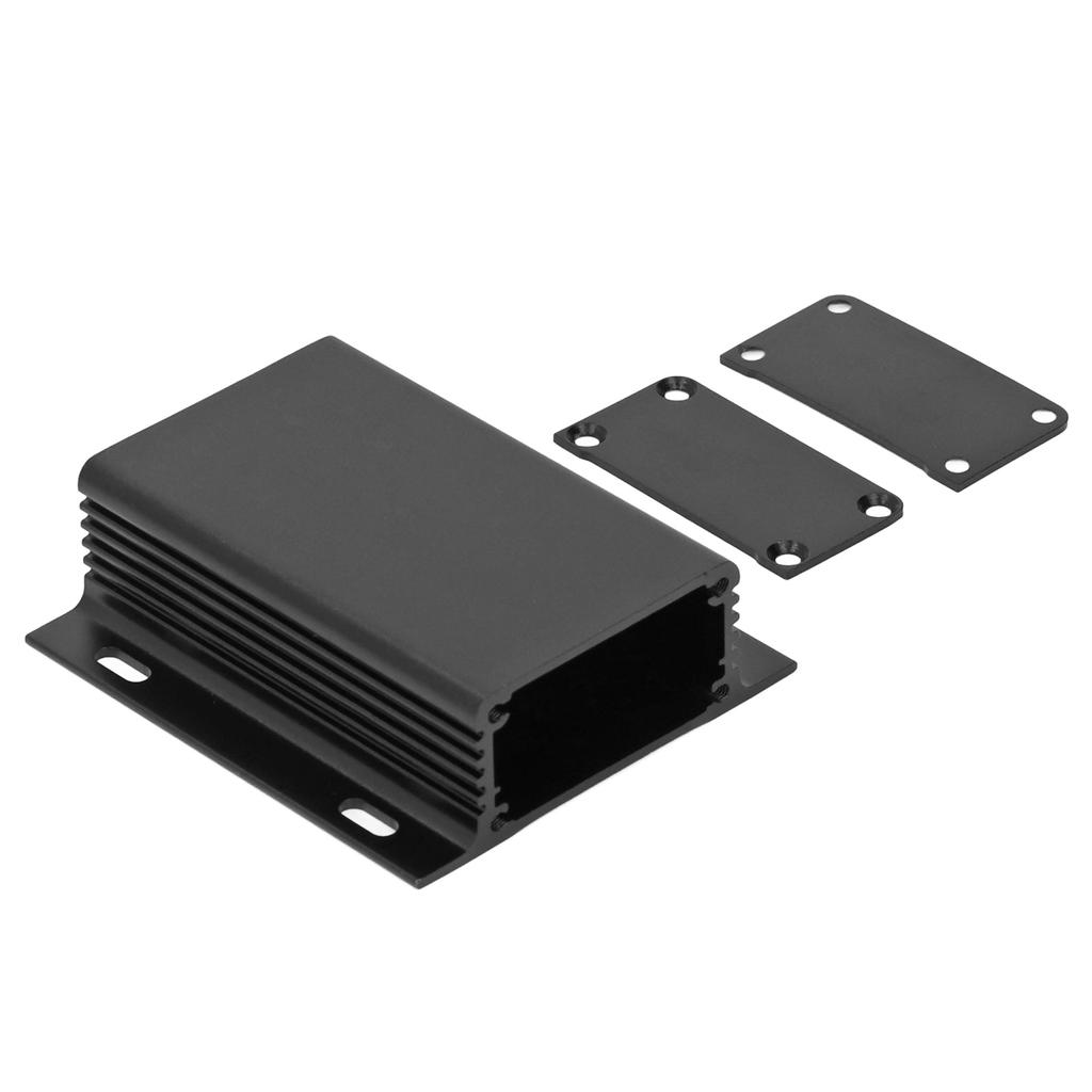 Aluminum Electric Box Waterproof Junction Enclosure Case Integrated Type 25x71x80mm Black