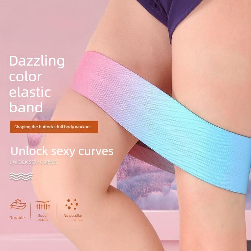 Colorful Buttocks Resistance Band - Peach-shaped Buttocks and Perineum Stretch Band - High Elasticity for Home Fitness, Yoga