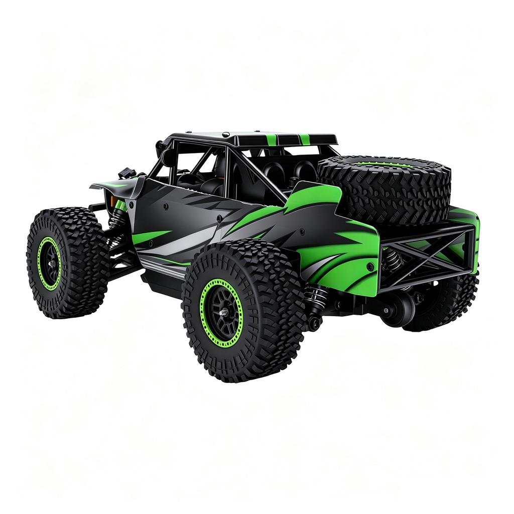 1 18 Scale RC Car, 2.4GHz 4WD 45 Km h High Speed Off Road Remote Control Vehicle with LED Lights
