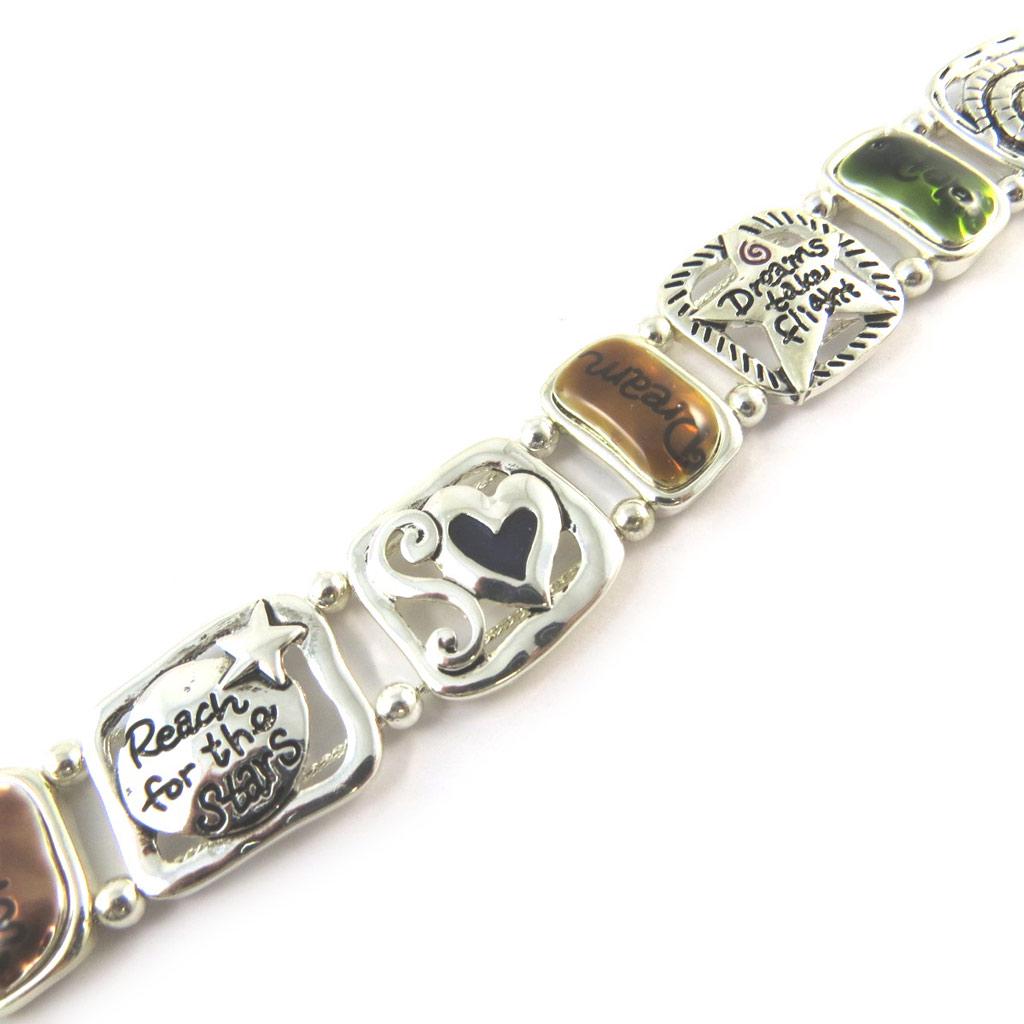 Les Trésors De Lily [E9346] - Multicolored 'Cunegonde' Designer Bracelet