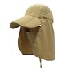 Connectyle Boys Girls Kids Sun Protection Hat Lightweight Breathable Adjustable Mesh Flap Cap Quick Dry Detachable Mask Caps