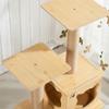 Cat Climbing Frame & Bed - Tree with Scratching Board, Claw Sharpening Support, Jumping Platform, and Lookout Tower.
