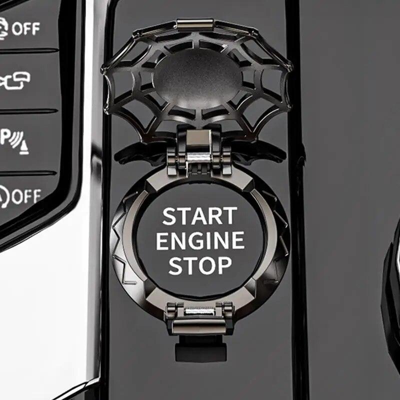 Push To Start Button Cover Crystal Engine Ignition Start Stop Push Button Switch Protective Cover Auto Interior Accessories