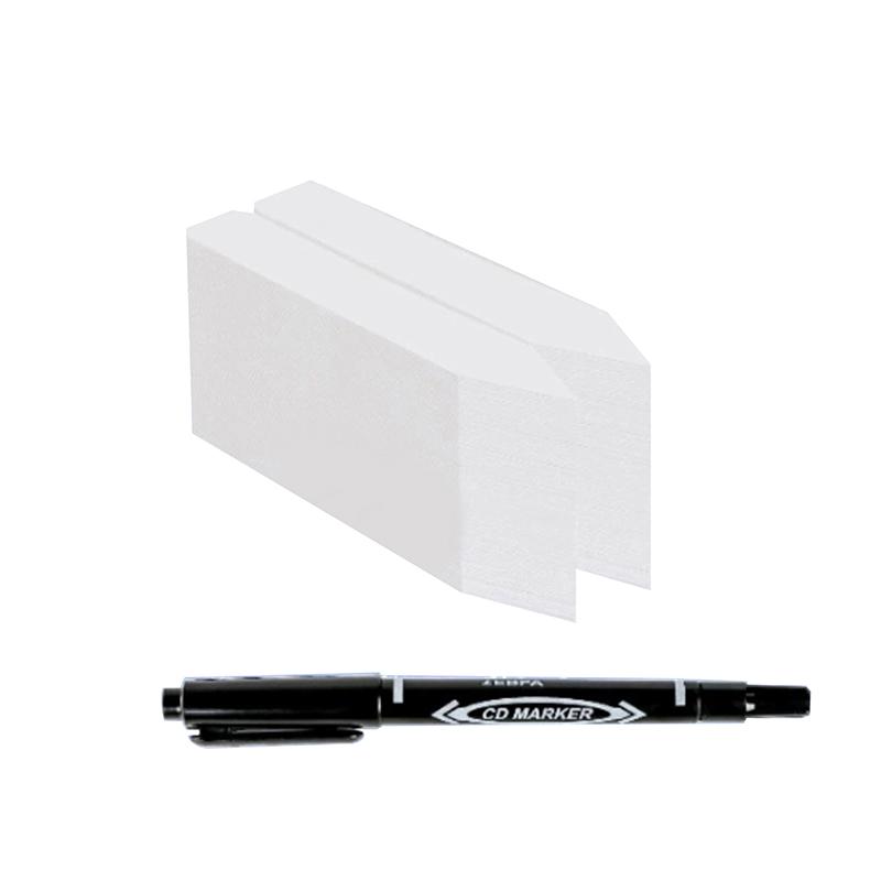 100Pcs/200Pcs Plant Label With Pen,Plant Label Seed Label Permanent Marker Pen Outdoor Garden Plant Marker, White