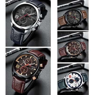 Men Watch Quartz Chronometer Movement Business Casual Wrist Watch