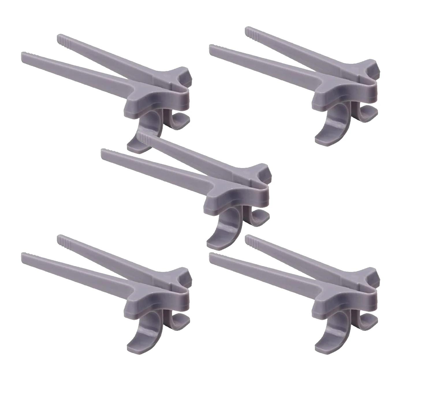 

Набор из 5/10 предметов, палочки для еды свободными руками, палочки для еды на пальцах, зажим для ленивого помощника, кольца для закусок, не грязные кольца для рук, аксессуар, кухонный инструмент 5PCS серый