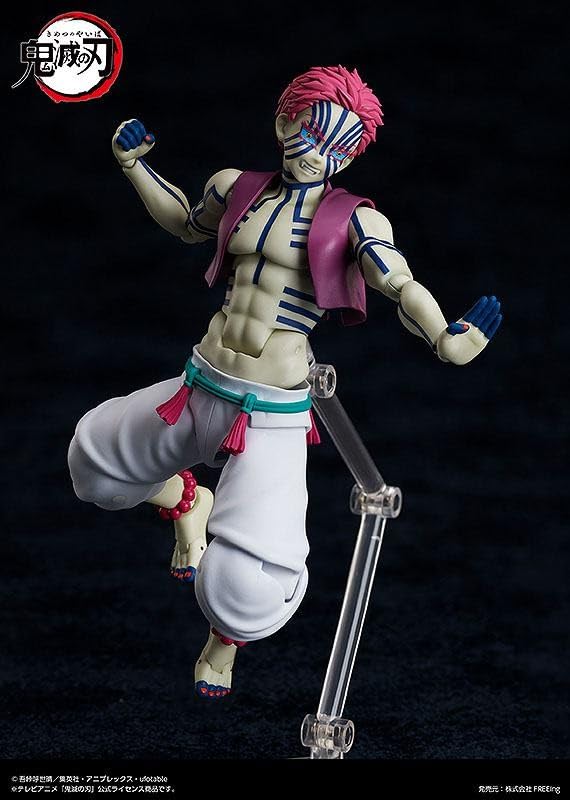 Figma Demon Slayer Akaza Non-scale Plastic Painted Movable Figure