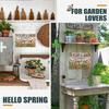 Vintage Metal Tin Sign Wall Decor, Rustic Garden Plaque for Living Room Spring Gardening Gift