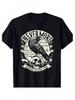 Edgar Allan Poe Nevermore Raven Graphic Tee, Soft & Breathable, Casual Crew Neck T-Shirt For Men And Women - Perfect For All Seasons