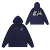 Mens Oversized Hooded Sweatshirt Winter Thick Cotton Streetwear Letter Print Unisex Couple Hoodie