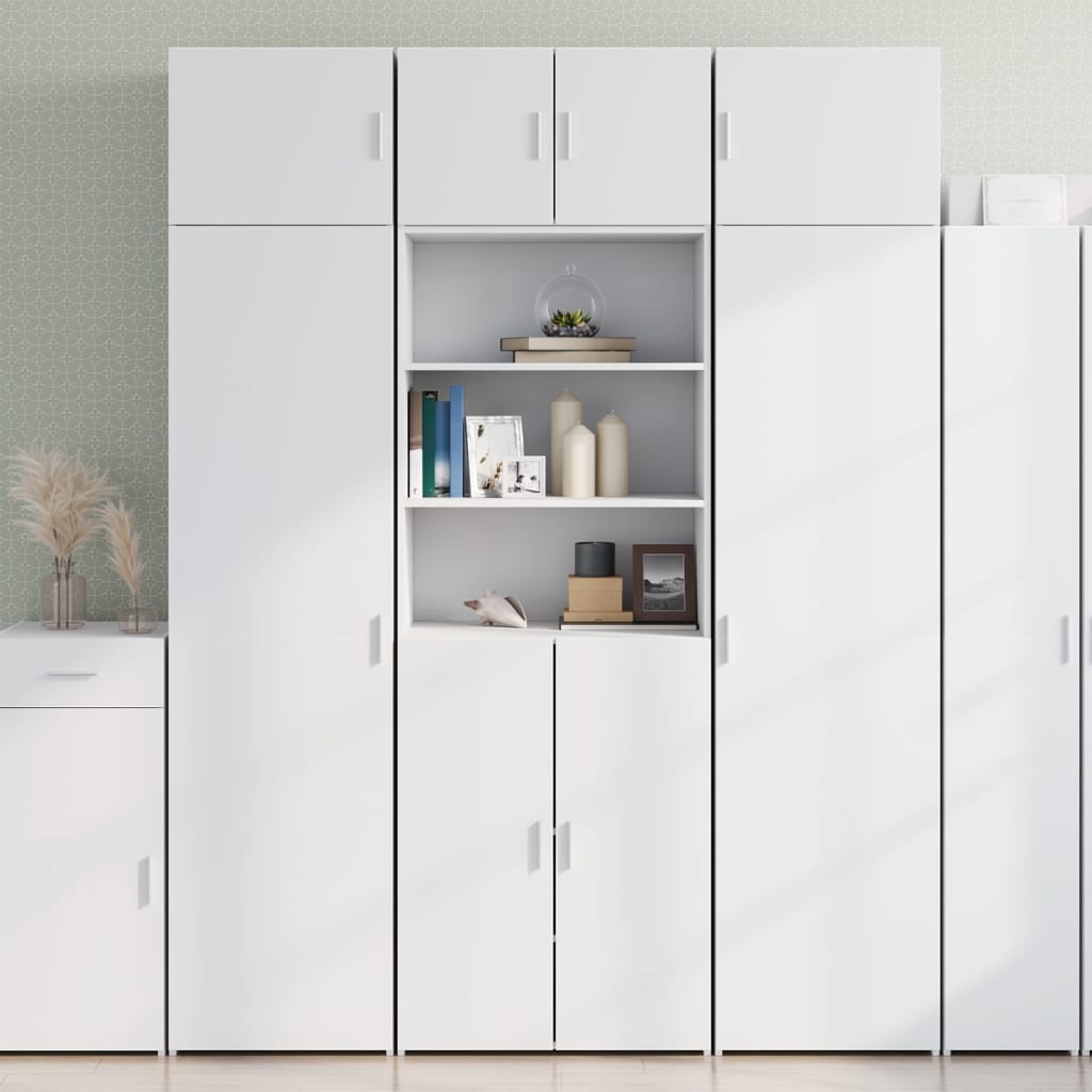 Vidaxl Armoire, Blanche, 70X42,5X225 Cm, Matériau à Base de Bois