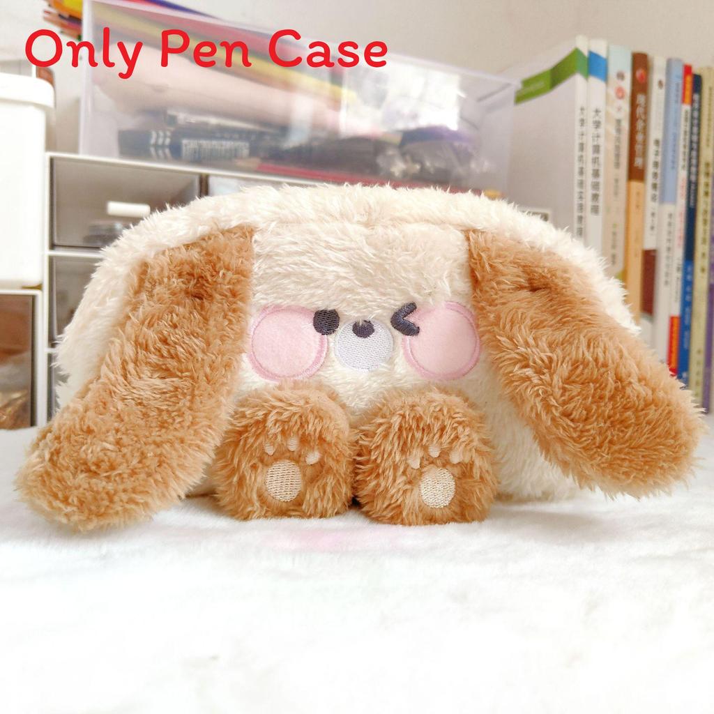 Plush Animal Pencil Case With Cute Embellishments For Girls And Students