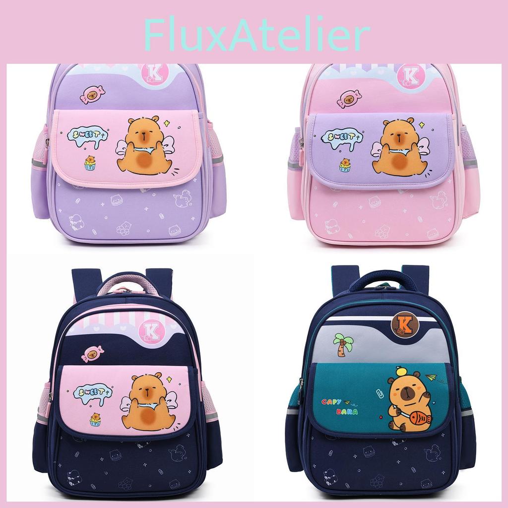 Kids Cartoon Capybara Lightweight Kindergarten Backpack For Student Days School