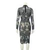 GRAXIA Cabaret Midi Tight Perfect for Hostess Long Bustier Sheer Size Small Dress, Dress, Dress, Hostesses, Clubs, Lounges, Sleeves, Style, Lace,