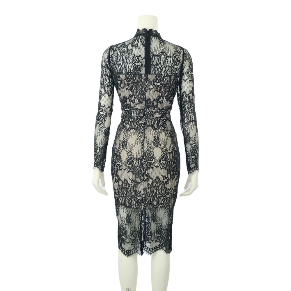 GRAXIA Cabaret Midi Tight Perfect for Hostess Long Bustier Sheer Size Small Dress, Dress, Dress, Hostesses, Clubs, Lounges, Sleeves, Style, Lace,