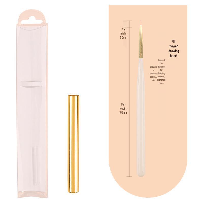Japanese 12-Piece Nail Art Brush Set for Gel and Flower Designs