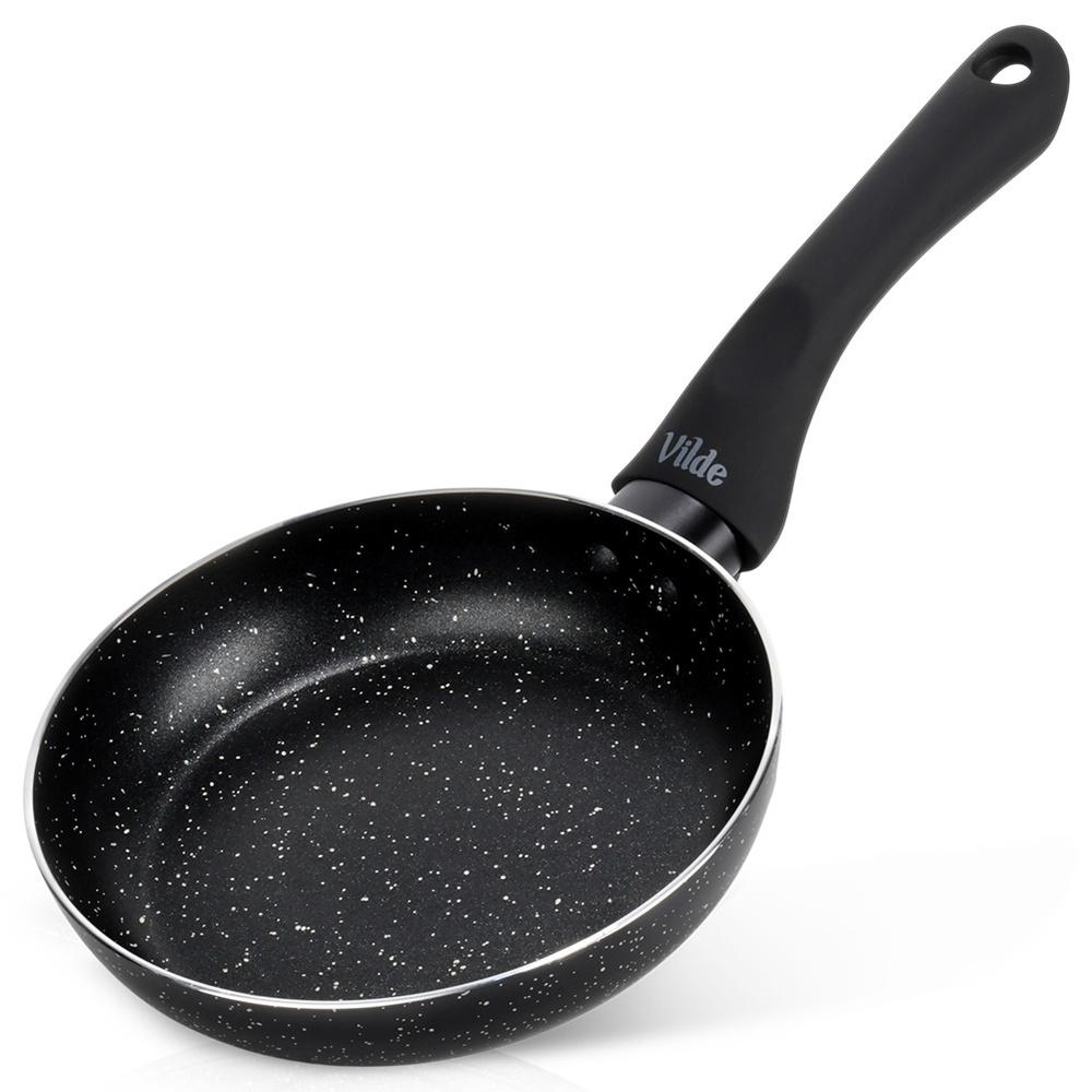 Patelnia Granitowa do Smażenia Duszenia Black Line 16 cm na Gaz Indukcje