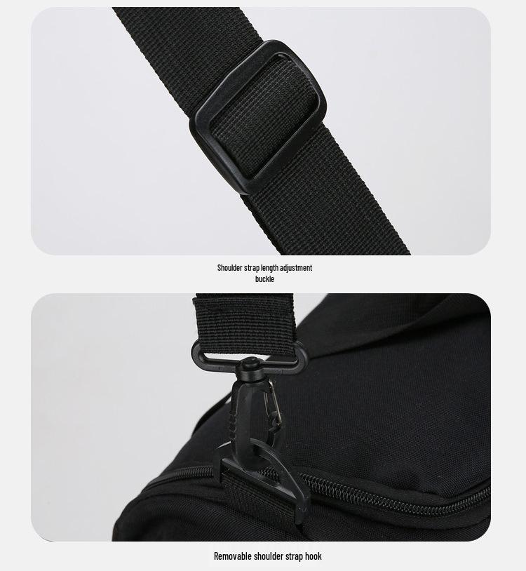 Unisex Sports Basketball Travel Bag with Shoe Compartment - Large Capacity, Crossbody & Handheld Features