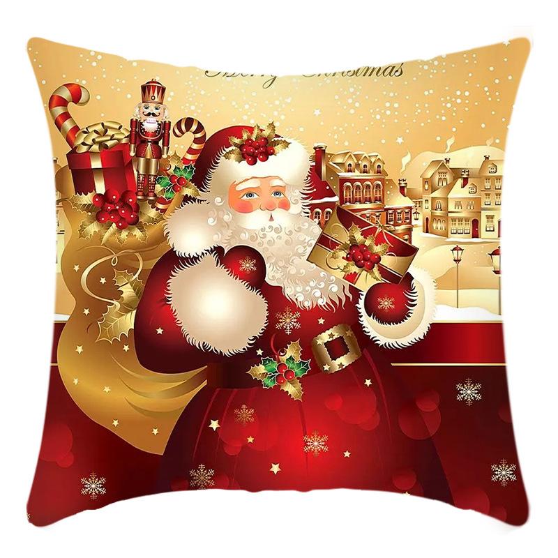 

Новая Рождественская Подушка с Принтом Снеговика Санты для Дома, Дивана 45 * 45Cm pillowcase