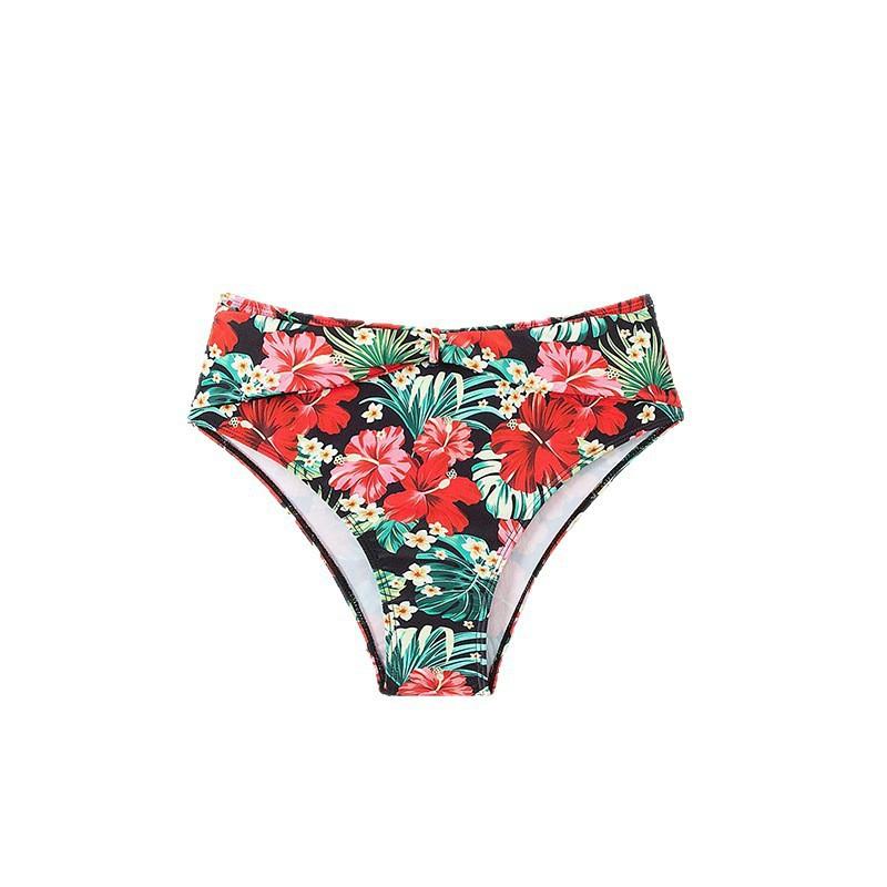 1011 New European and American Printed Fashion Hot Spring Swimsuit Women's Sexy Triangular Bikini Beach Trunks