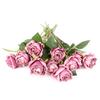 12Pcs Artificial Rose Flower with Single Stem 36cm Silk Material Fake Roses Used To Decorate The Bridal Bouquet Wedding Center Decorations Flower Wall
